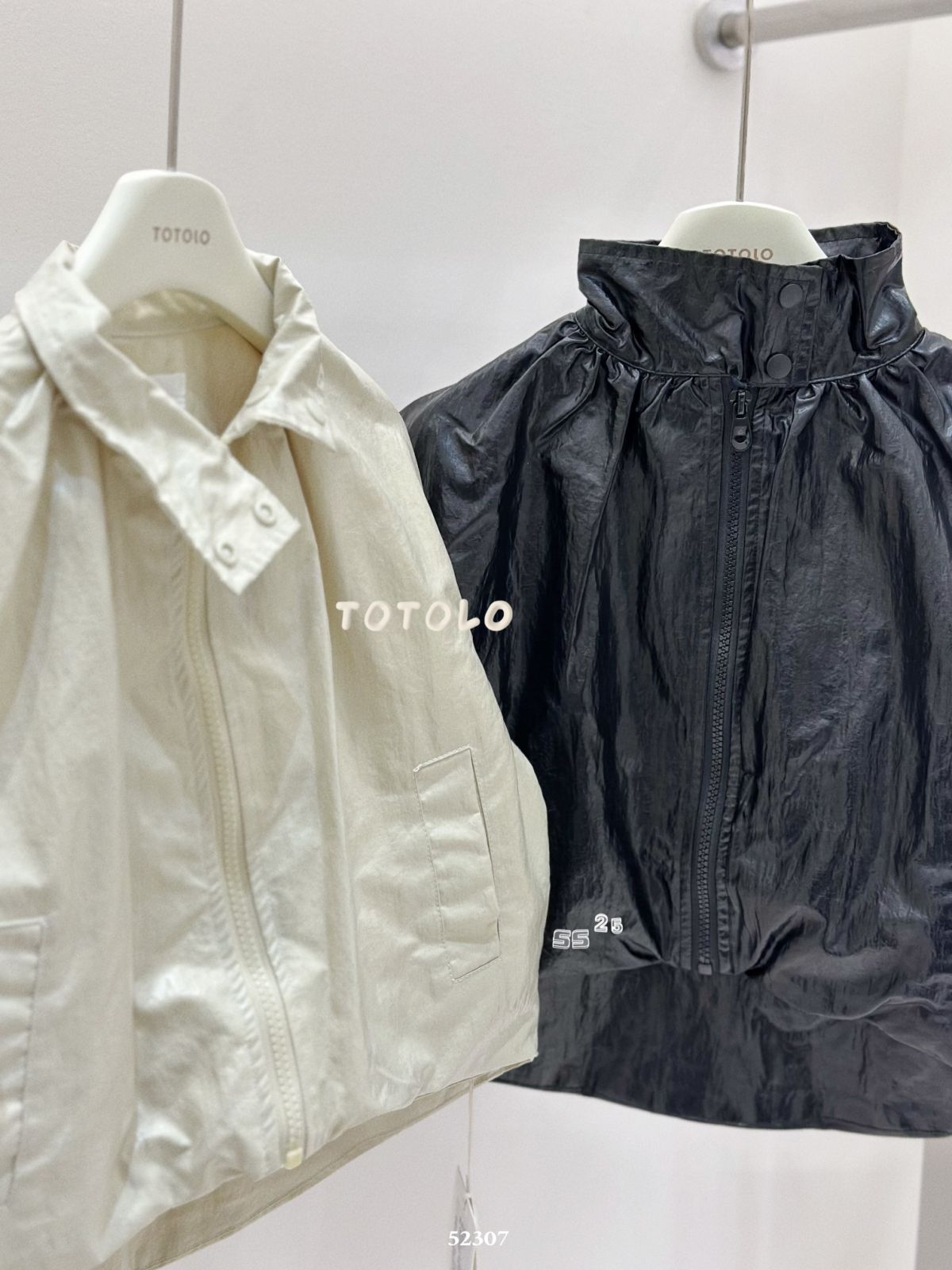 外套 - 仿皮拉鍊外套