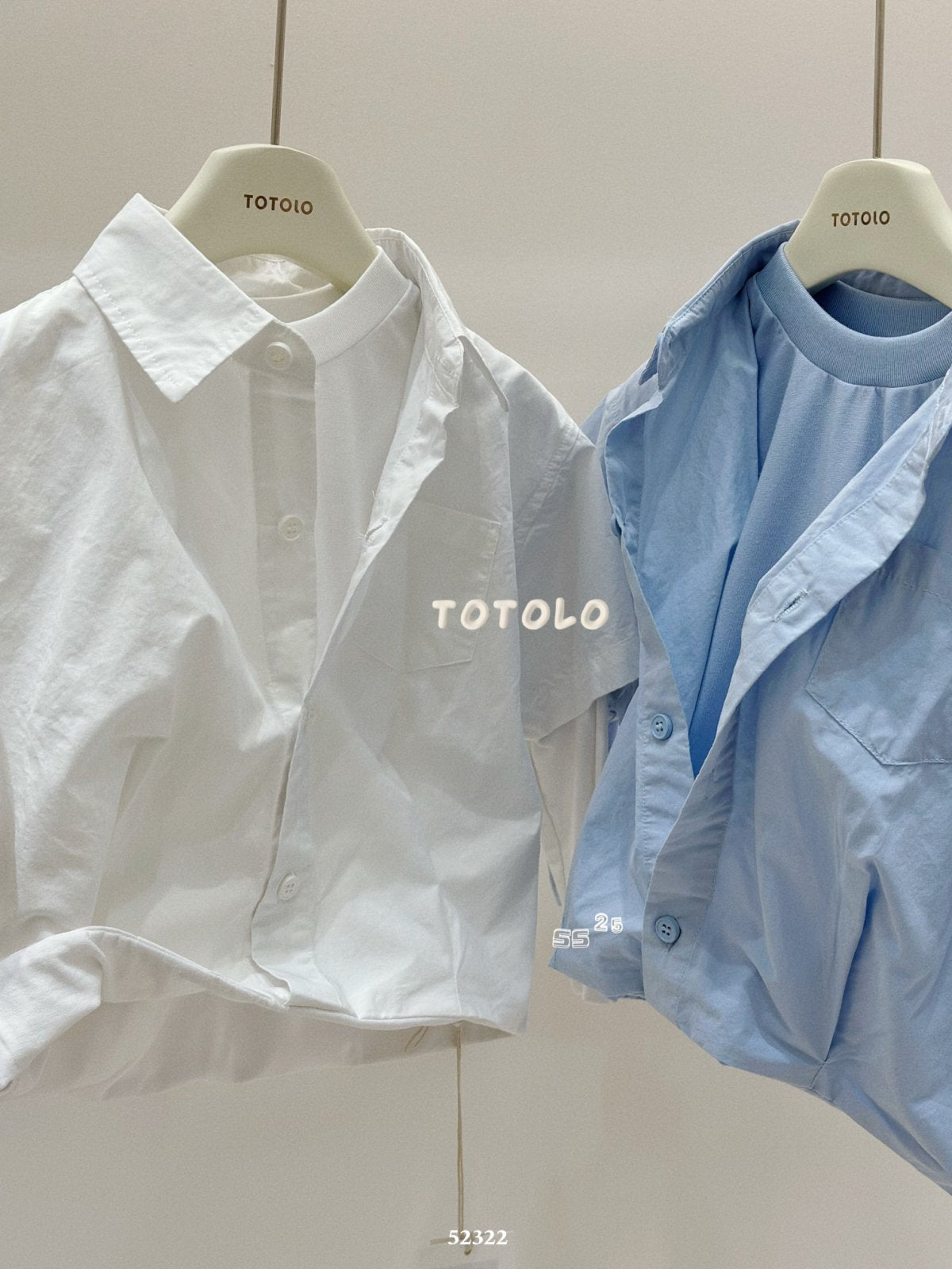 上衣 - 花苞兩件套襯衫