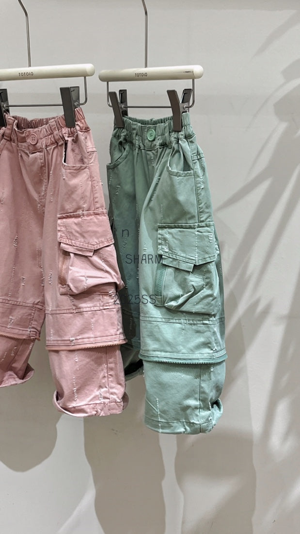 下身 - 純棉沖洞工裝長褲