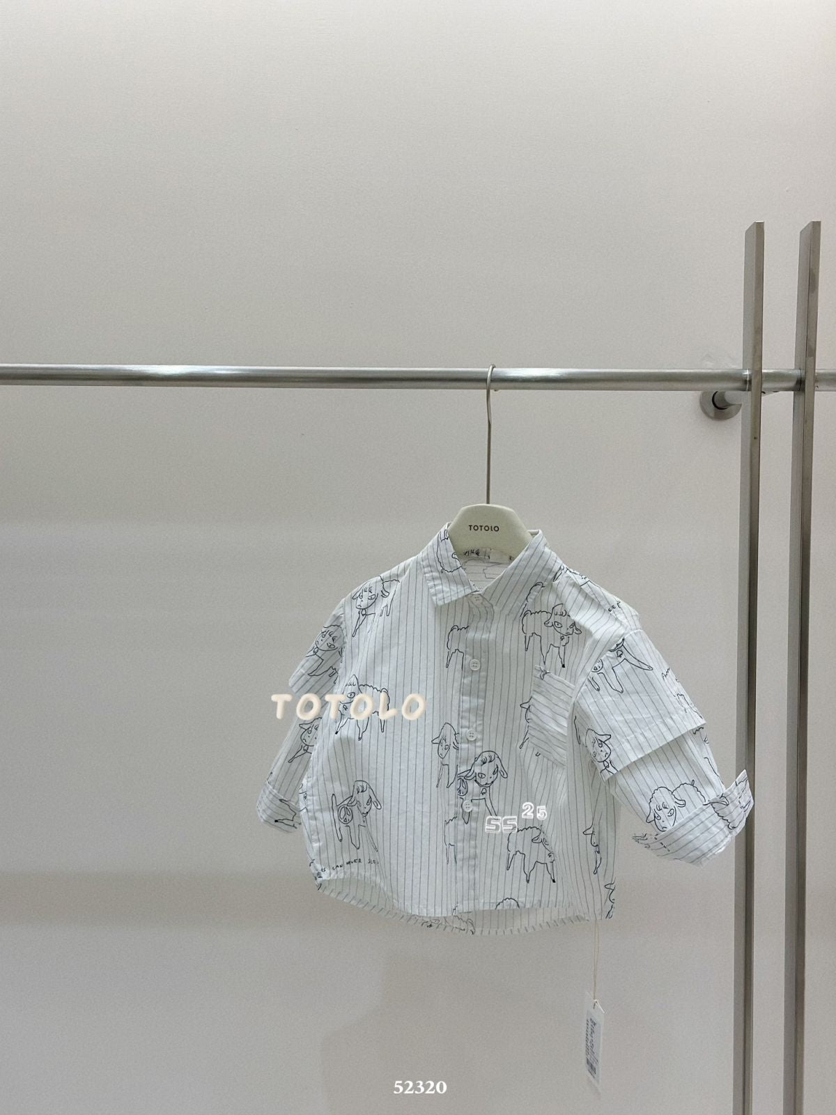 上衣 - 小羊圖案襯衫