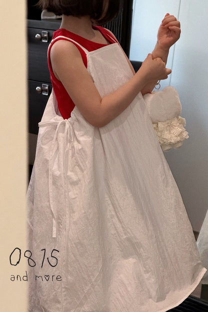 白吊帶裙