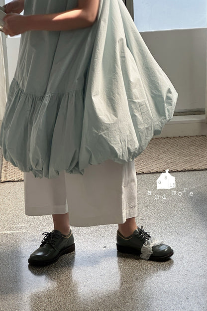 上衣 - 藍泡泡裙